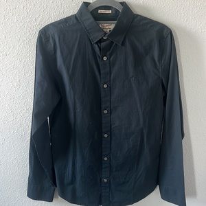 An Original Penguin by Munsingwear Black Button Down Size Small